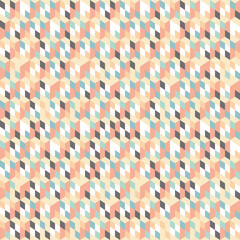 Abstract rhombus seamless vector pattern, colourful geometric texture. Ideal for home decor, interior surfaces, wallpaper, fashion and accessories.