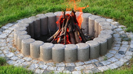 ognisko, palenisko ,miejsce na ognisko, campfire