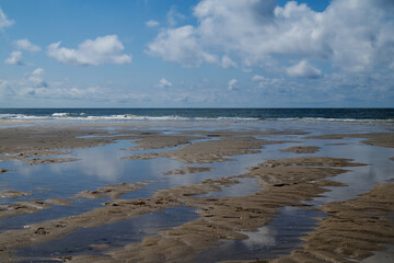 Strand in Rantum bei Ebbe auf Sylt.