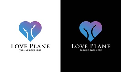 Travel Love Logo, Editable Vector Logo, Golden Logo Template Vector
