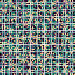 Fototapeta premium Abstract Geometric Pattern generative computational art illustration