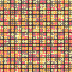 Fototapeta premium Abstract Geometric Pattern generative computational art illustration