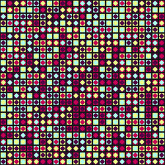 Abstract Geometric Pattern generative computational art illustration