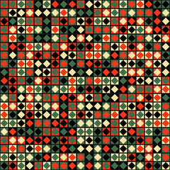 Fototapeta premium Abstract Geometric Pattern generative computational art illustration