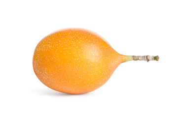 Whole delicious ripe granadilla isolated on white