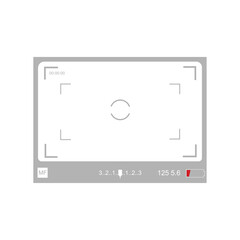 video recording on a white background, vector illustration