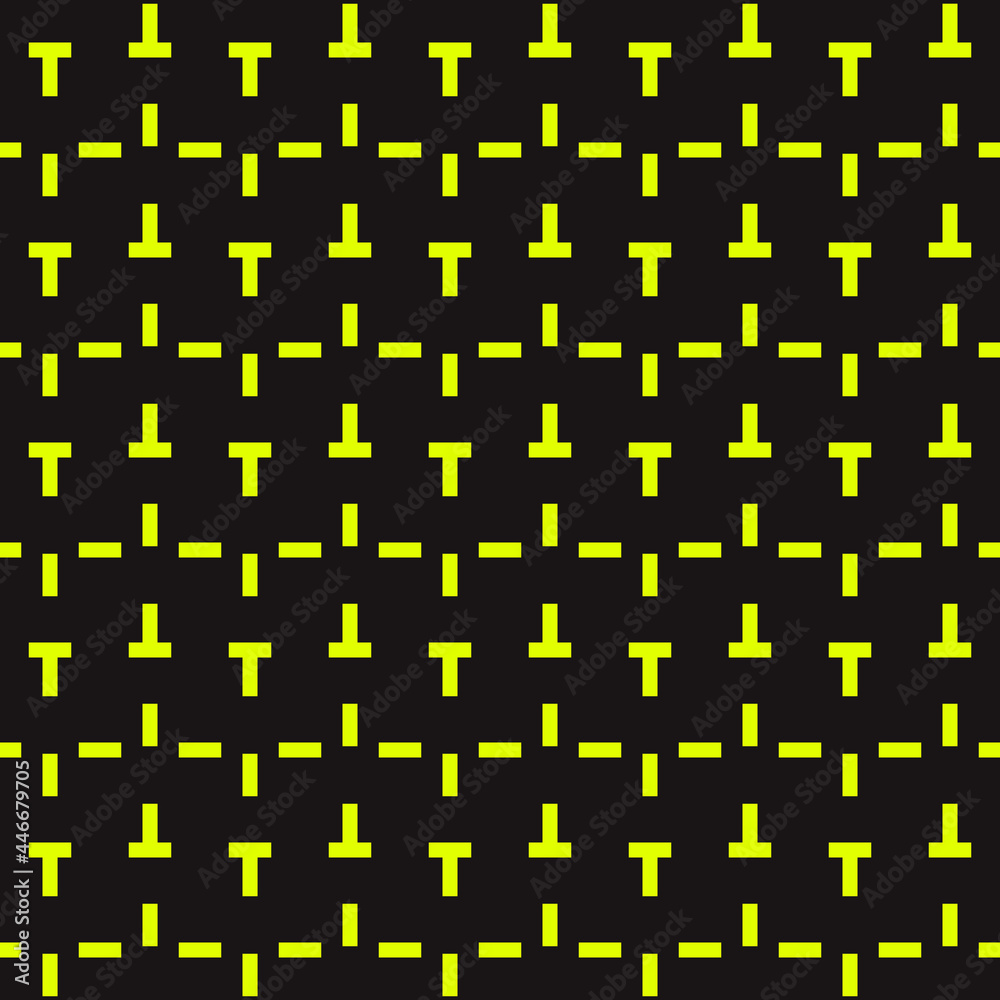 Aufkleber Yellow hammers. Vector minimal pattern. Vector.