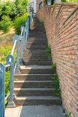 Narrow staircase in the old town of Tbilisi