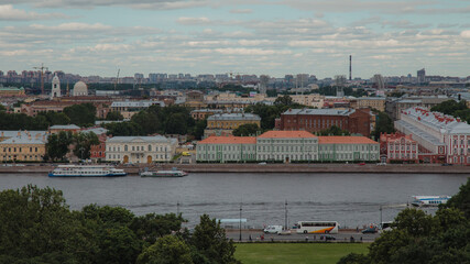 Fototapeta premium Saint Petersburg 2017. View of the city. River and houses