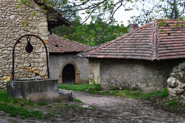 Fototapeta na wymiar a small well in the village