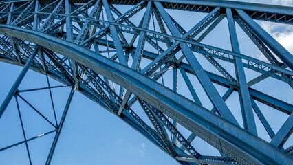 Pontes de ferro no Porto