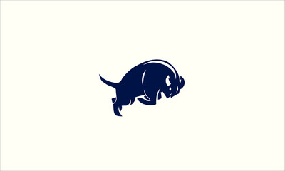 Bull, Cow, Angus, Cattle Head Vector Icon Logo Template
