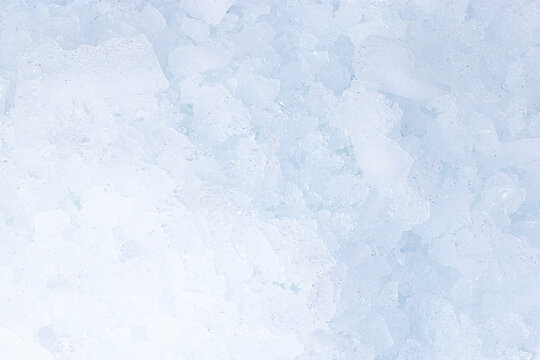 Crushed ice texture background. Pile of crushed ice cubes