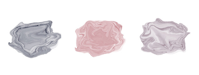 Naklejka premium Abstract art hand paint isolated on white background.