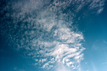 Blue sky with white clouds