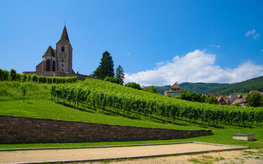 Hunawhir Alsace France, village viticole