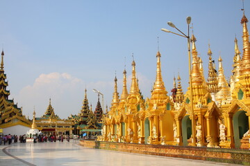View of Shwedagon Pagoda in Yangon, Vietnam