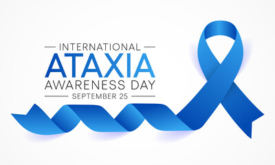 International Ataxia awareness day is observed every year on September 25, it describes a lack of muscle control or coordination of voluntary movements, such as walking or picking up objects. vector