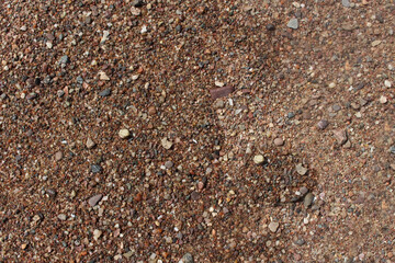 Small pebble stones on the ground of the Bay of Fundy, New Brunswick