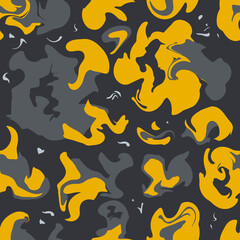 Vector abstract background or wallpaper in trendy colors. Decoration with blurs, spots and blots. Mixed paint imitation.