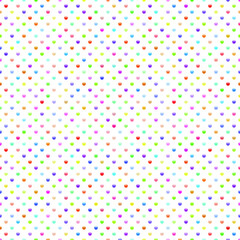 White luxury background with colorful beads. Seamless vector illustration.