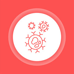 ancer cell stages color glyph icon. Malignant neoplasm concept.