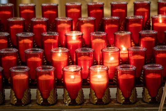 Candles in a chruch 