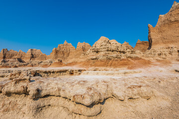 Rock Formations in Badlands National Park