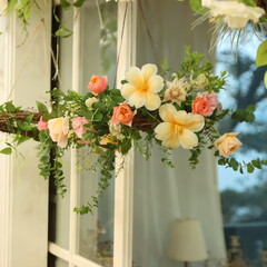 flowers in the window