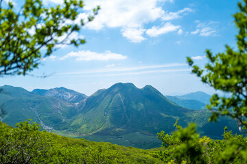 大分県の平治岳、大船山の登山道 Trail of Mt.Heijidake and Mt.Taisenzan in Oita Prefecture