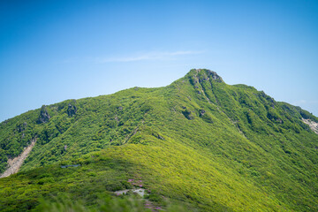 大分県の平治岳、大船山の登山道 Trail of Mt.Heijidake and Mt.Taisenzan in Oita Prefecture