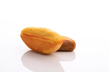 Pukis is a Popular Traditional Snack in Indonesia. This Snack is One Varian of Jajanan Pasar. Copy Space on White Background