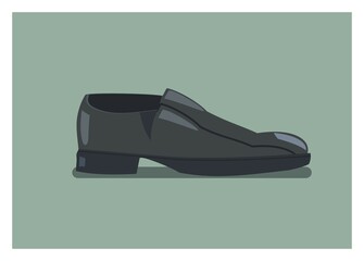 Men shoes simple flat illustration
