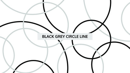 black and grey circle line white background