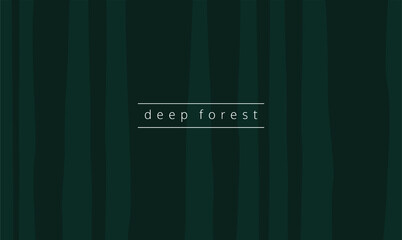 deep forest green flat trees