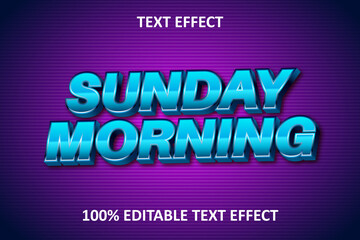 Obraz premium Emboss Editable Text Effect Blue Purple