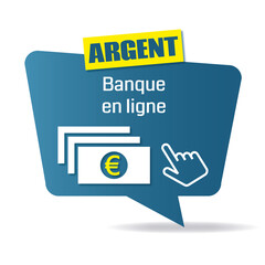 Logo banque en ligne.
