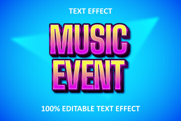 Strong Text Editable Text Effect Yellow Pink Blue