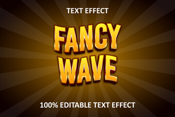 Fancy Editable Text Effect Orange Brown