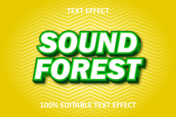 Forest Editable Text Effect Green Yellow