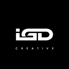 IGD Letter Initial Logo Design Template Vector Illustration