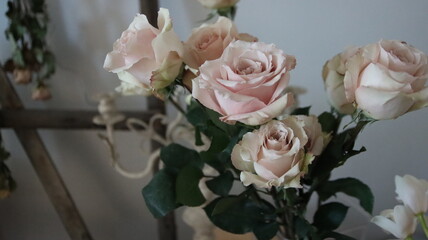 roses on the wall