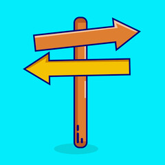 Arrows vector. Flat arrows isolated on blue background.