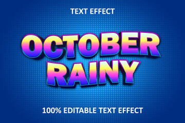 Rainbow Editable Text Effect Yellow Blue Pink