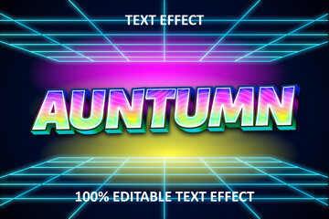 Retro Light Style Editable Text Effect Light