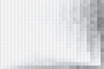 Abstract  white and gray color, modern design background with geometric rectangle shape, mosaic pattern. Vector illustration.