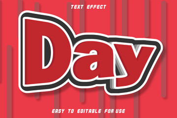EDITABLE TEXT EFFECT DAY