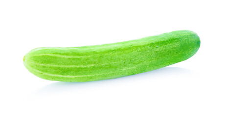 fresh cucumber isolated on a white background