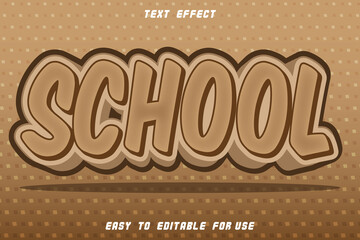 EDITABLE TEXT EFFECT SCHOOL