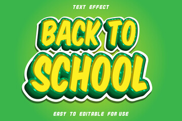 EDITABLE TEXT EFFECT BACK TO SCHOOL